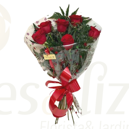 Picture of 5 Rosas Vermelhas Clássico