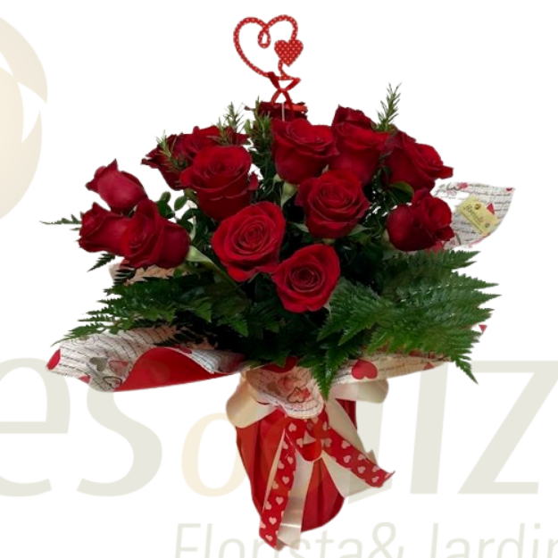 Imagem de PACK 20 Rosas Vermelhas + Jarra + Coração