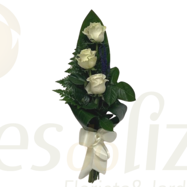Imagem de 3 Rosas Brancas - São Valentim