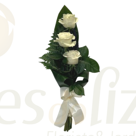 Imagem de 3 Rosas Brancas